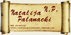 Natalija Palanački vizit kartica